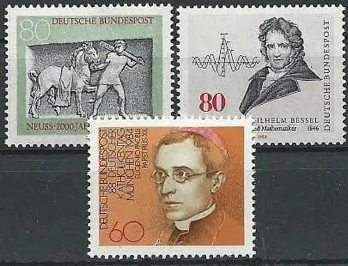 DEUTSCHLAND 1984 Mi-Nr. 1218 1219 1220 ** MNH