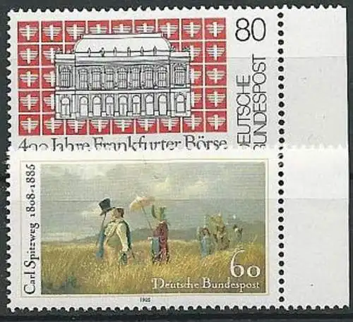 DEUTSCHLAND 1985 Mi-Nr. 1257 1258 ** MNH