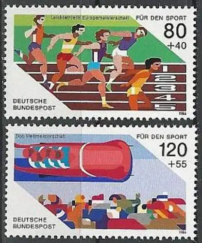 DEUTSCHLAND 1986 Mi-Nr. 1269/70 ** MNH