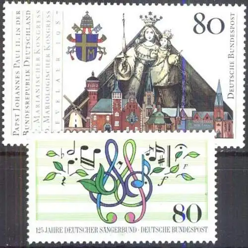 DEUTSCHLAND 1987 Mi-Nr. 1319 1320 ** MNH