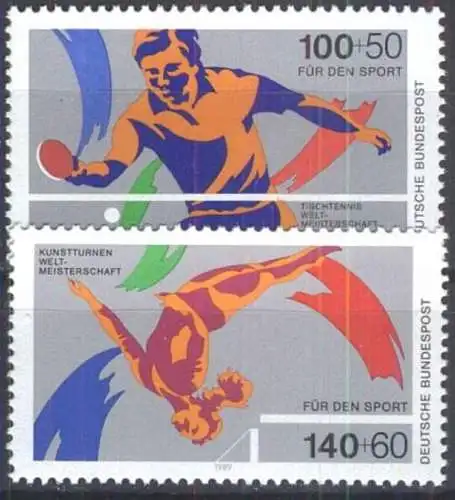 DEUTSCHLAND 1989 Mi-Nr. 1408/09 ** MNH