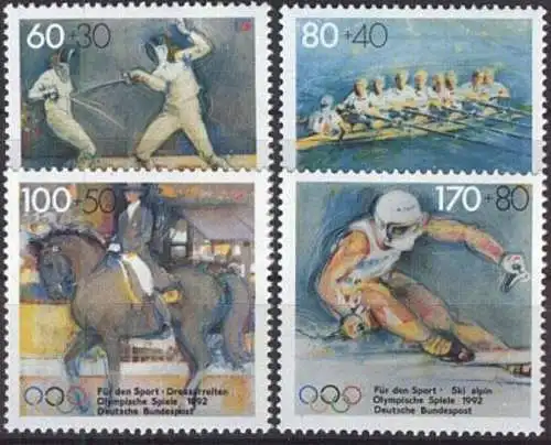 DEUTSCHLAND 1992 Mi-Nr. 1592/95 ** MNH