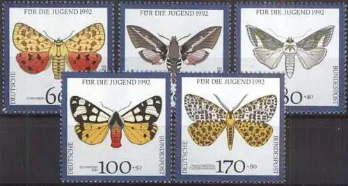 DEUTSCHLAND 1992 Mi-Nr. 1602/06 ** MNH