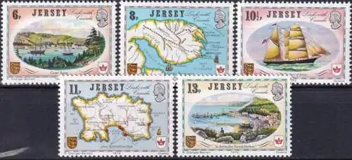 JERSEY 1978 Mi-Nr. 180/84 ** MNH