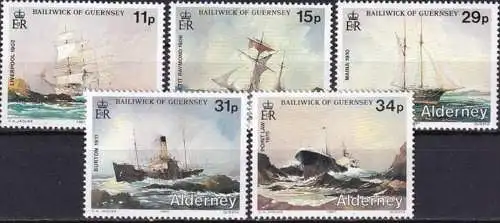 ALDERNEY 1987 Mi-Nr. 32/36 ** MNH