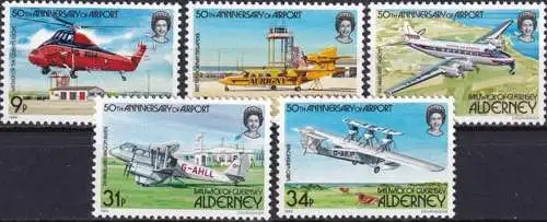 ALDERNEY 1985 Mi-Nr. 18/22 ** MNH