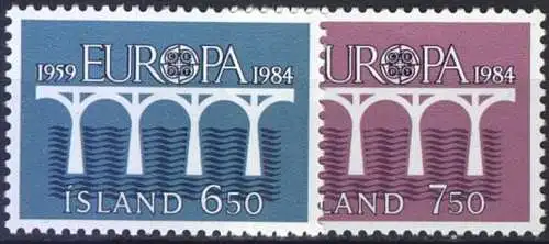 ISLAND 1984 Mi-Nr. 614/15 ** MNH - CEPT