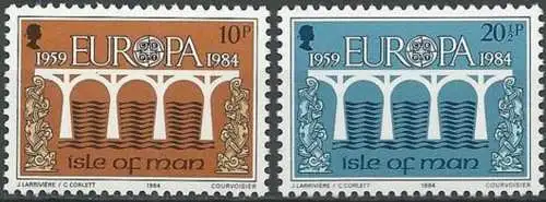 ISLE OF MAN 1984 Mi-Nr. 261/62 ** MNH - CEPT
