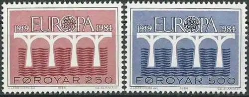 FÄRÖER 1984 Mi-Nr. 97/98 ** MNH - CEPT