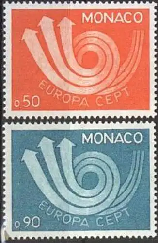 MONACO 1973 Mi-Nr. 1073/74 ** MNH