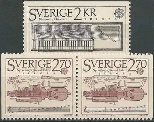 SCHWEDEN 1985 Mi-Nr. 1328/29 ** MNH - CEPT