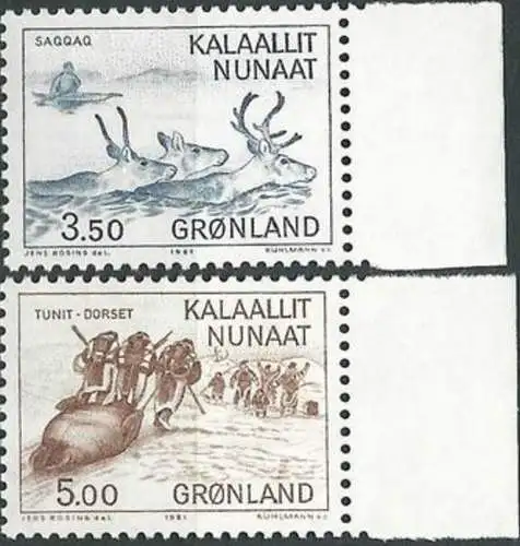 GRÖNLAND 1981 Mi-Nr. 131-32 ** MNH