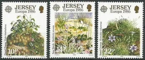JERSEY 1986 Mi-Nr. 378/80 ** MNH - CEPT