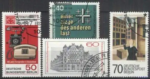 BERLIN 1977 Mi-Nr. 548 549 550 551 o used