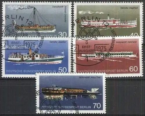 BERLIN 1975 Mi-Nr. 483/87 o used - aus Abo