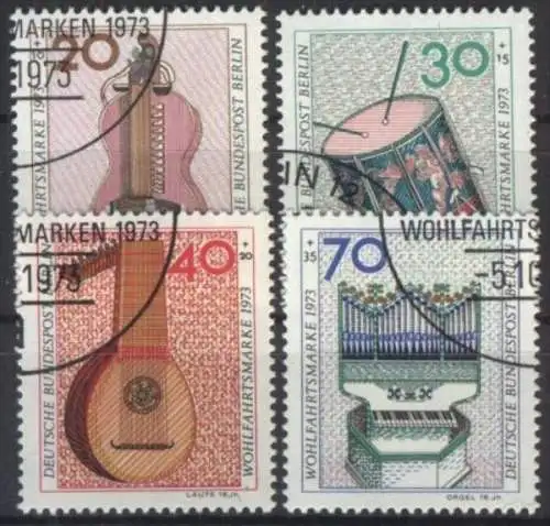 BERLIN 1973 Mi-Nr. 459/62 o used - aus Abo