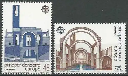 SPAN. ANDORRA 1987 Mi-Nr. 193/94 ** MNH - CEPT