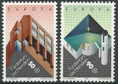 LIECHTENSTEIN 1987 Mi-Nr. 916/17 ** MNH - CEPT