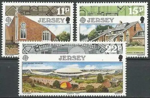 JERSEY 1987 Mi-Nr. 405/07 ** MNH - CEPT