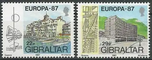 GIBRALTAR 1987 Mi-Nr. 519/20 ** MNH - CEPT