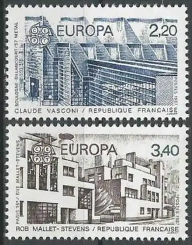 FRANKREICH 1987 Mi-Nr. 2603/04 ** MNH - CEPT