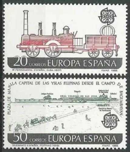 SPANIEN 1988 Mi-Nr. 2828/29 ** MNH - CEPT