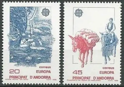 SPAN. ANDORRA 1988 Mi-Nr. 200/01 ** MNH - CEPT