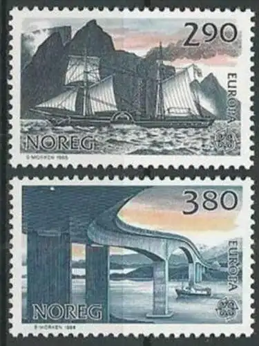 NORWEGEN 1988 Mi-Nr. 996/97 ** MNH - CEPT