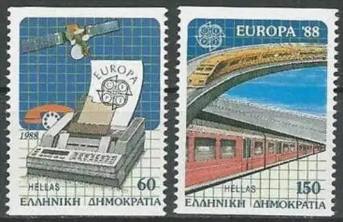 GRIECHENLAND 1988 Mi-Nr. 1685/86 C ** MNH - CEPT