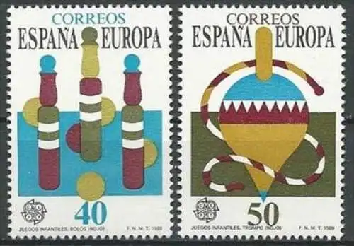 SPANIEN 1989 Mi-Nr. 2885/86 ** MNH - CEPT