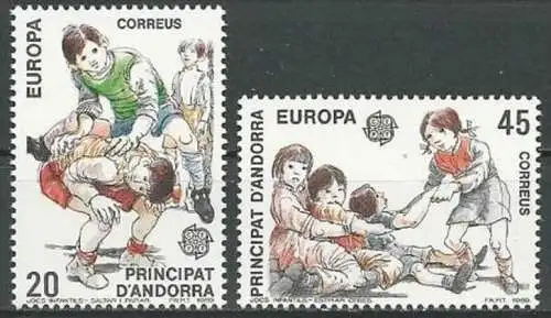 SPAN. ANDORRA 1989 Mi-Nr. 209/10 ** MNH - CEPT