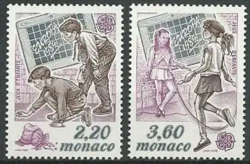 MONACO 1989 Mi-Nr. 1919/20 ** MNH - CEPT