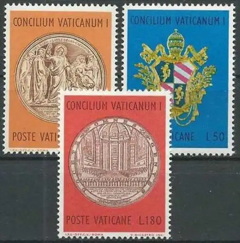 VATIKAN 1970 Mi-Nr. 561/63 ** MNH