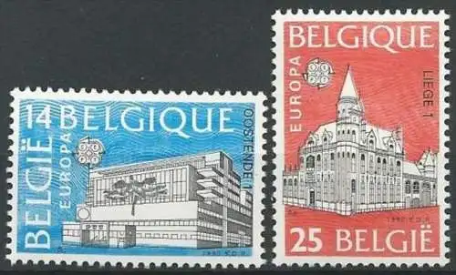 BELGIEN 1990 Mi-Nr. 2419/20 ** MNH - CEPT