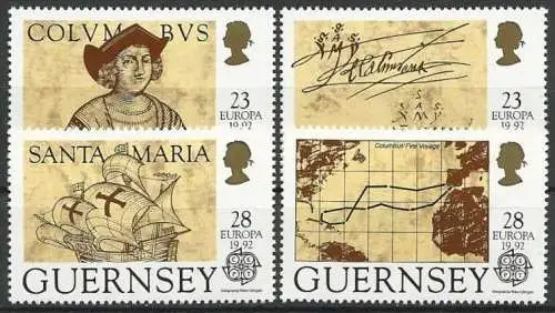 GUERNSEY 1992 Mi-Nr. 549/52 ** MNH - CEPT