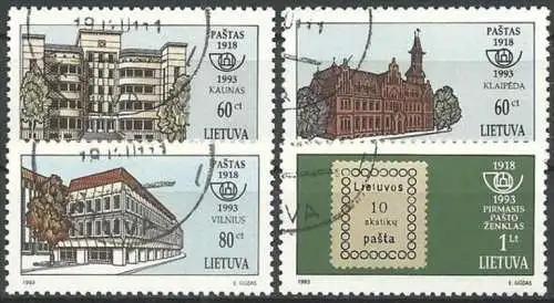 LITAUEN 1993 Mi-Nr. 540/43 o used - aus Abo