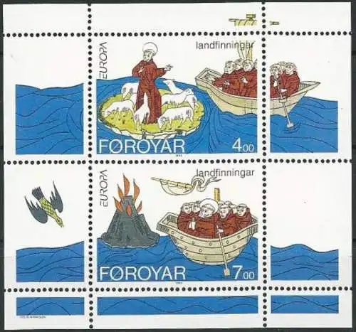 FÄRÖER 1994 Mi-Nr. Block 7 ** MNH - CEPT