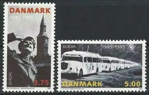 DÄNEMARK 1995 Mi-Nr. 1100/01 ** MNH - CEPT