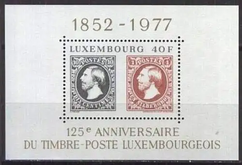 LUXEMBURG 1977 Mi-Nr. Block 10 ** MNH