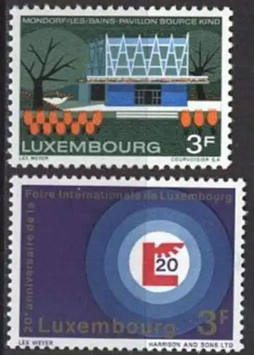 LUXEMBURG 1968 Mi-Nr. 773 774 ** MNH