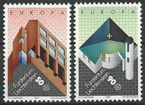 LIECHTENSTEIN 1987 Mi-Nr. 916/17 ** MNH - CEPT
