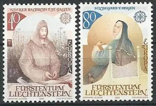 LIECHTENSTEIN 1983 Mi-Nr. 816/17 ** MNH - CEPT