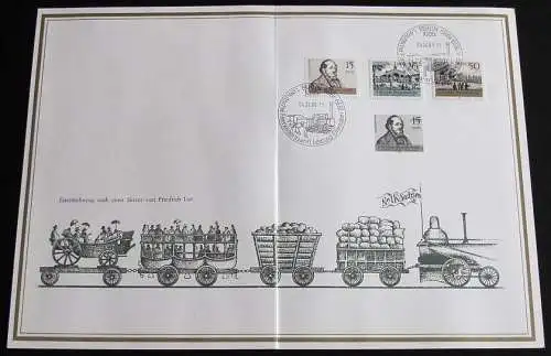DDR 1989 ETB 1/1989 Mi-Nr. 3238/40 mit Schwarzdruck