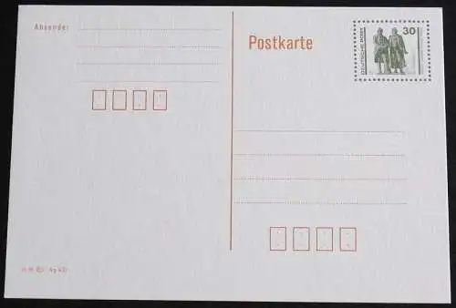 DDR 1989 Mi-Nr. P 107 Ganzsache ungebraucht