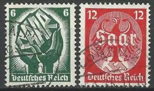 DEUTSCHES REICH 1934 Mi-Nr. 544/45 o used