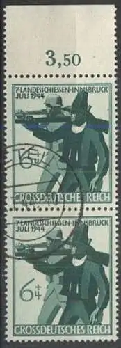 DEUTSCHES REICH 1944 Mi-Nr. 897 senkrechtes Paar o used