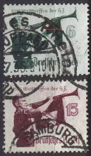 DEUTSCHES REICH 1935 Mi-Nr. 584/85 o used