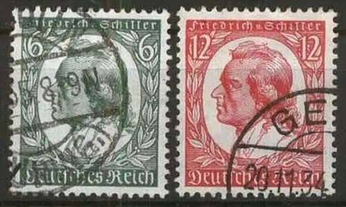 DEUTSCHES REICH 1934 Mi-Nr. 554/55 o used