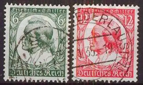 DEUTSCHES REICH 1934 Mi-Nr. 554/55 o used