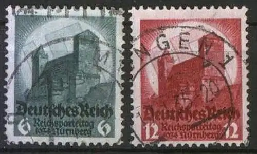 DEUTSCHES REICH 1934 Mi-Nr. 546/47 o used